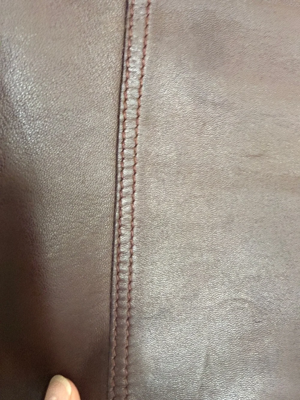 Diesel Vintage Chocolate Soft Leather Wrap Mini Skirt with Button Accent - Picture 13 of 17